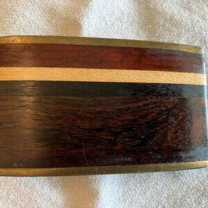 Vintage Kenneth Reid Exotic Wood Belt Buckle
